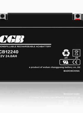 CGB蓄电池CB12240 12V24AH电梯消防 UPS电源电池 蓄电池