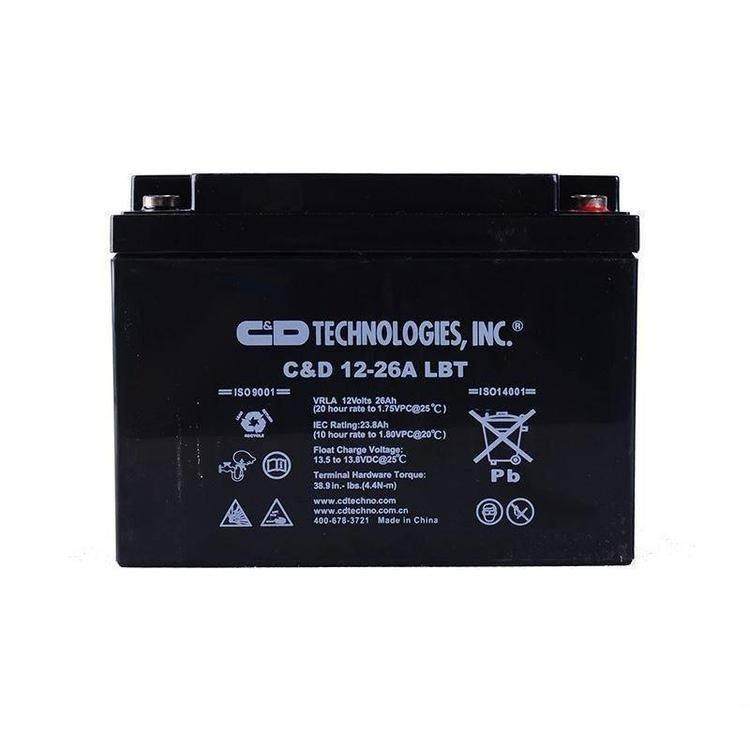 蓄电池C&D?12-12A?LBT西恩迪12V12AH广播系统 消防系