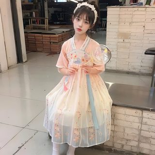 女童汉服2024新款夏装中国风儿童古装超仙宝宝襦裙古风女孩连衣裙