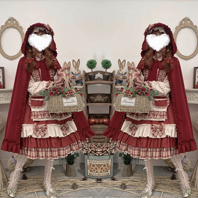 洛丽塔裙子原创日系lolita洋装裙浆果少女OP长袖连衣裙