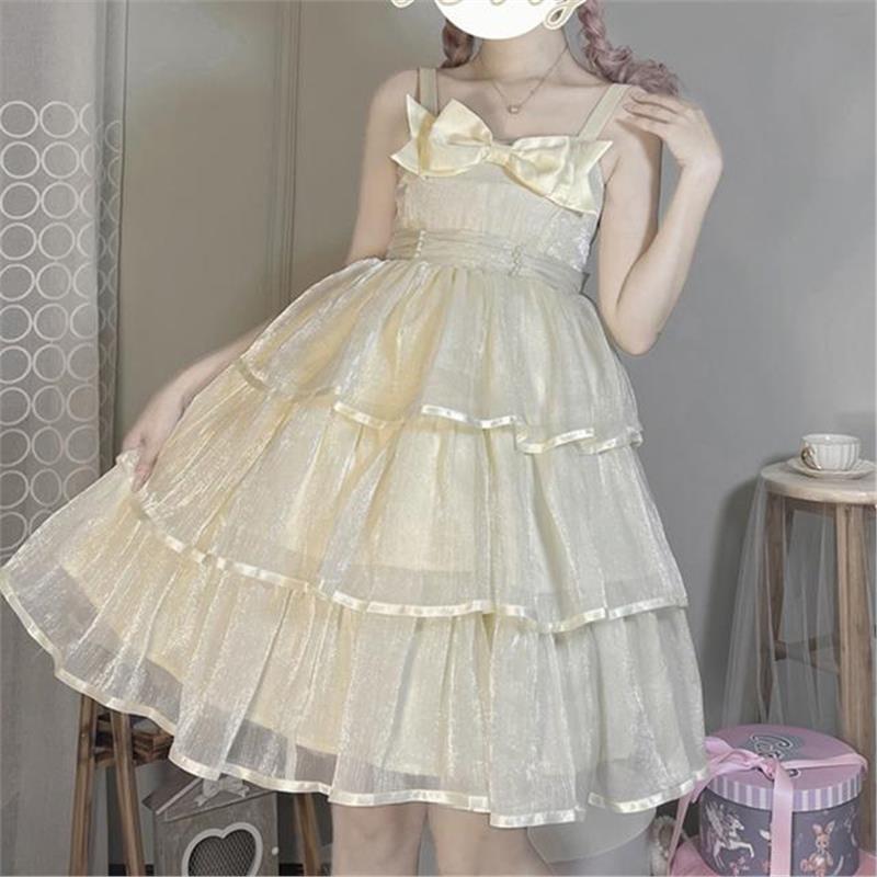 {现货}~厂原创设计日系Lolita守护甜心洋装吊带jsk连衣裙女