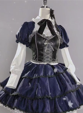 现货暗纹中二病也要谈恋爱小鸟游六花COS服哥特洋装邪王真眼cospl
