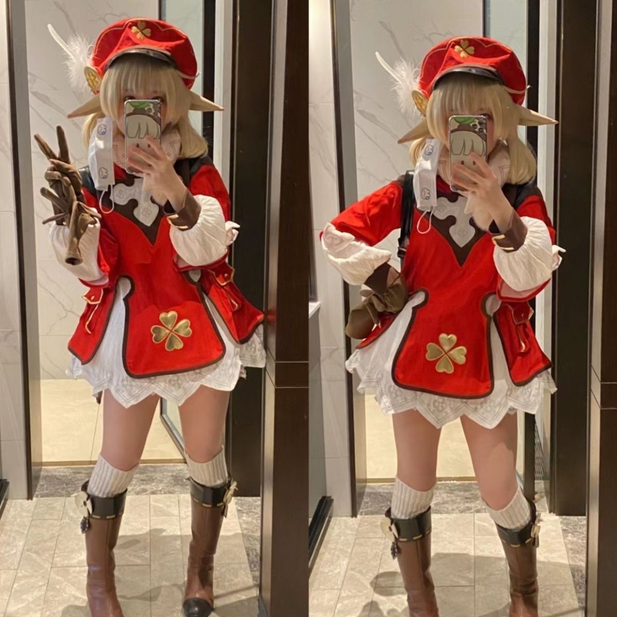 万圣节原神cos服可莉儿童款背包萝莉全套套装cosplay动漫服装
