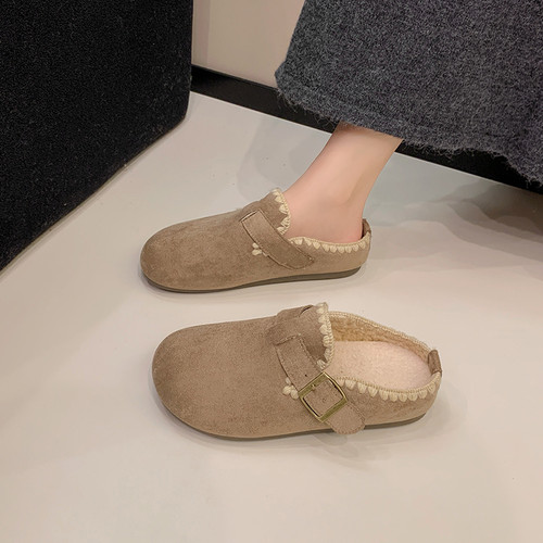 厚底加绒勃肯鞋女2025冬季新款