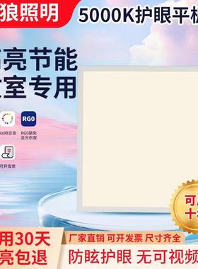 集成吊顶600x600led平板灯60x60凌晶面板护眼灯5000k办公室工程灯
