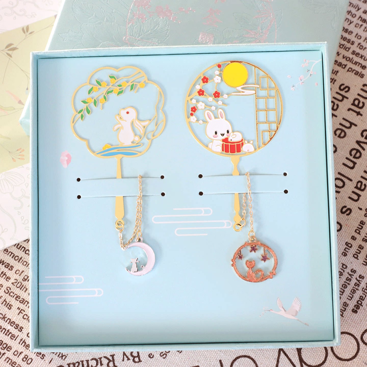 中秋节蟾宫折桂书签定制刻字礼品