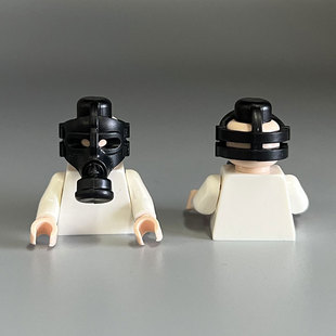 防火防毒面罩零配件 兼容乐高人仔头部佩戴零部件 零件补件