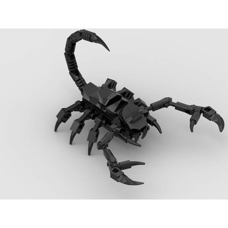 黑蝎子积木机甲动物昆虫玩具拼装益智摆件兼容乐高小颗粒moc天蝎 玩具/童车/益智/积木/模型 塑料积木 原图主图