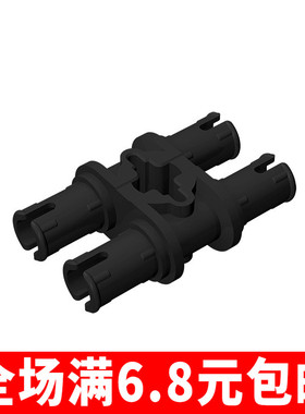 兼容国产 32138 小颗粒益智拼插积木散件科技配件 2栓带十字孔