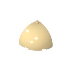 国产小颗粒积木 兼容积木49612 白 黑 红 橙 4x4x2.66 圆弧形顶