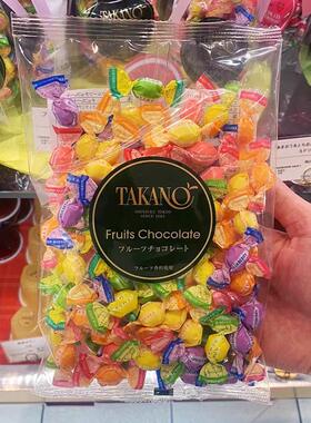 日本TAKANO新宿高野水果巧克力糖果礼袋多口味进口零食喜糖