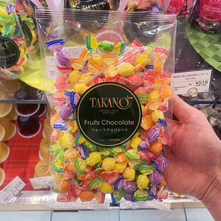 日本TAKANO新宿高野水果巧克力糖果礼袋多口味进口零食喜糖