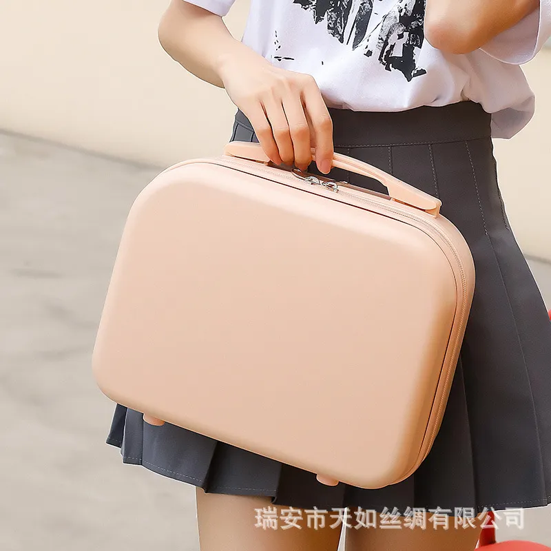新店福利手提行李箱14寸化妆箱伴手礼收纳旅行箱迷你密码箱包礼盒