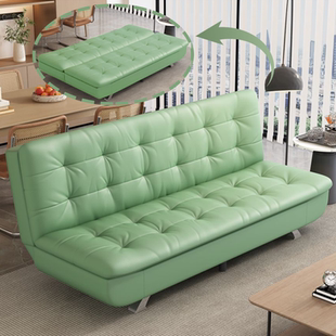 猫爪皮沙发床折叠两用小户型客厅卧室门店公寓出租房简易沙发