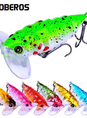 路亚昆虫饵知了蝉假饵4cm/4.2g仿生硬饵鱼饵DHC005f3