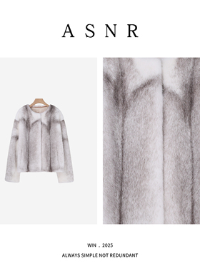 【辫子老板生日会】衣长62进口天鹅绒水貂圆领女款冬季皮草 2907