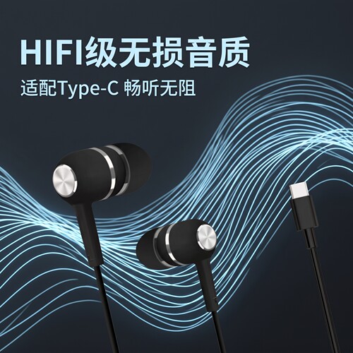 耳机有线typec接口高音质线控带麦k歌通用入耳式耳机游戏耳机通用