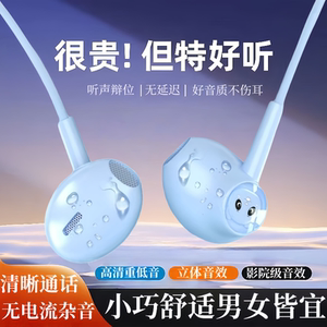 通用型typec耳机有线适用OPPO华为vivo耳塞线控K歌通话入耳式适用