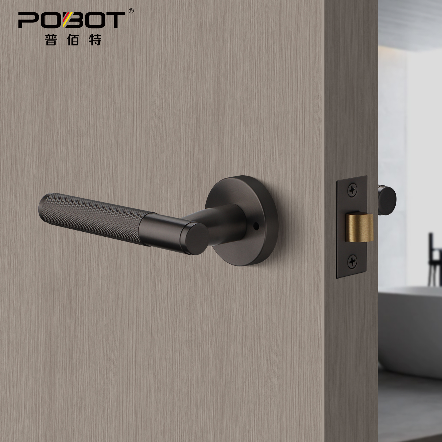 普佰特卫生间门锁无钥匙浴室锁