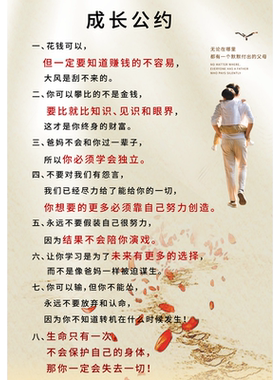 父母规好习惯展板墙贴