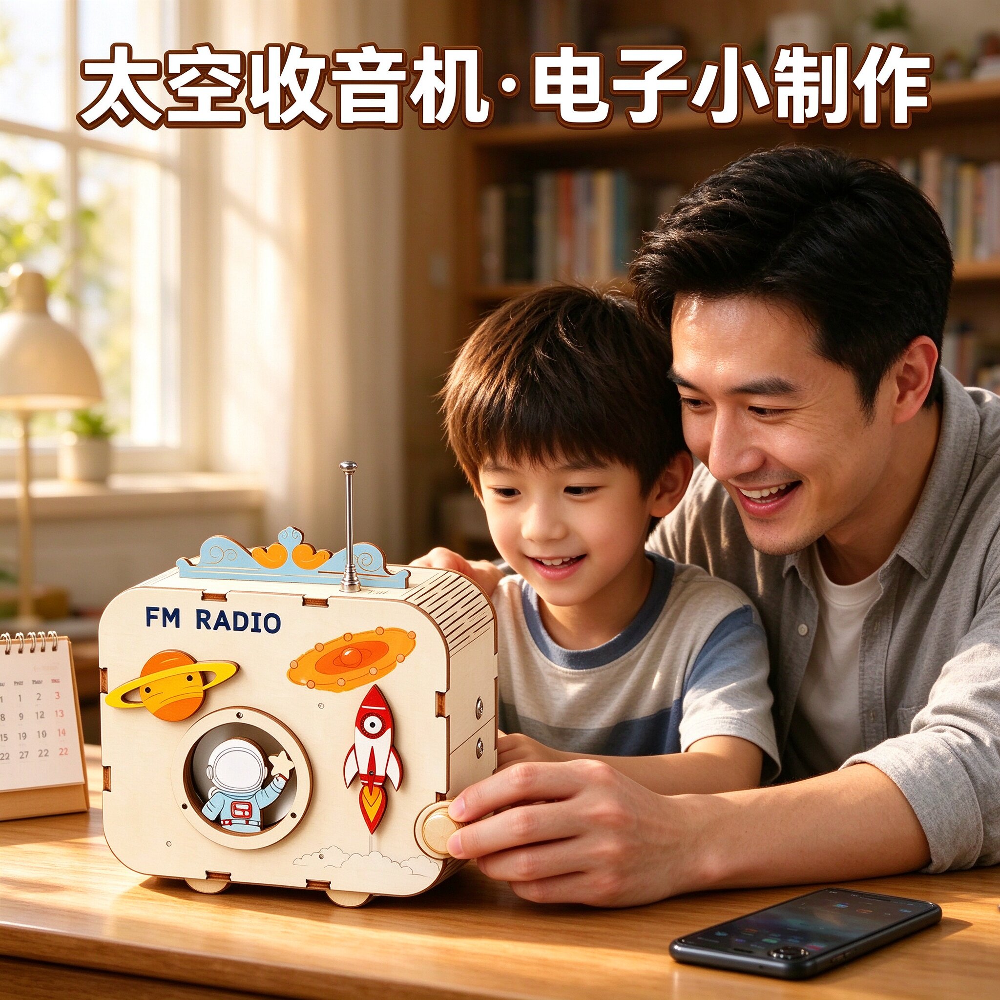 DIY收音机科学实验儿童教玩具