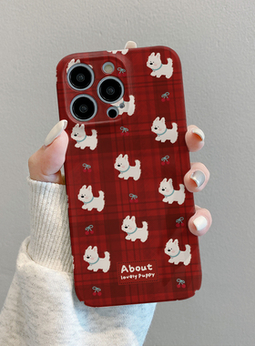 焱焱樱桃狗女士休闲手机壳iPhone 15 Apple 16Promax Oneplus 12/11/Ace2/8硅胶7t小米14华为Oppo lec耀Magic