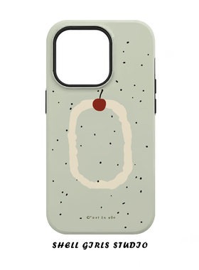 焱焱夏日冰淇淋iphone15Promax苹果手机壳新款14pro韩国菲林二合一13小众12卡通原创女11pro可爱XSmax全包防