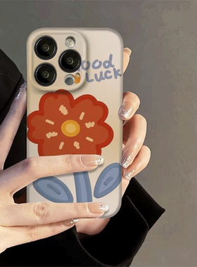 红色油画花朵适用华为荣耀100pro手机壳80新款90GT/60se/10全包x50i/40菲林30/20/play7t畅玩40plus/Magic6