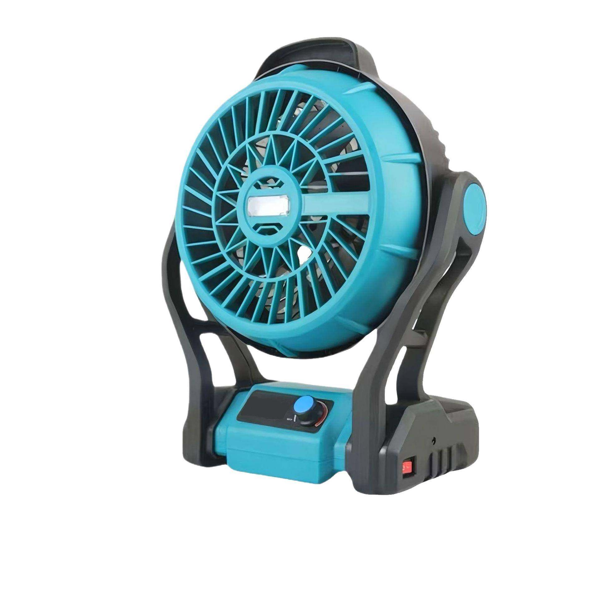 跨境工业锂电电风扇多功能家用户外露营便携式大功率12寸电风扇