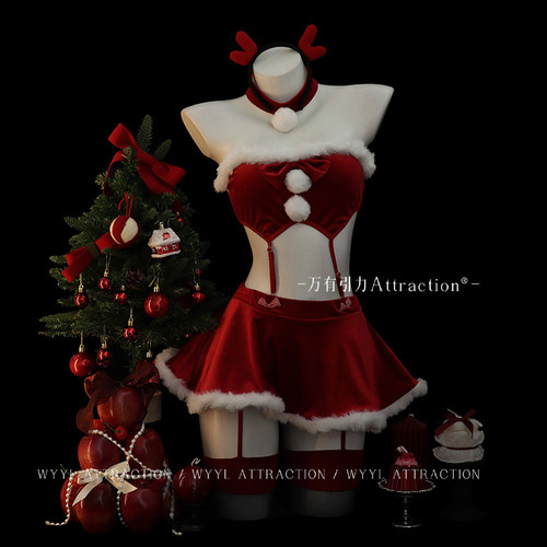 吸引力圣诞节战袍cos女仆套装