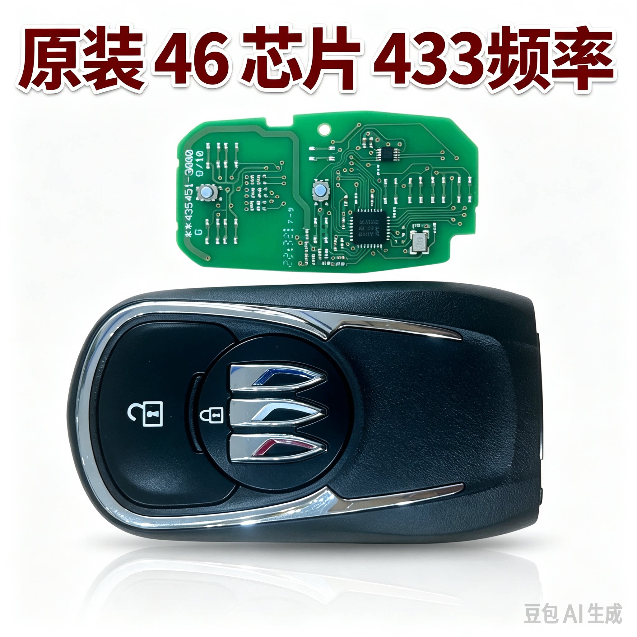 适用别克 昂扬 智能卡遥控器46芯片433频率原装遥控钥匙