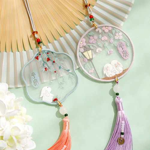 刺绣书签diy材料古风手工制作