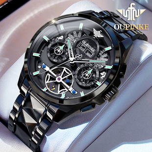 镂空陀飞轮名式 机械表全自动新款 防水十大 牌瑞士认证手表男士 正品