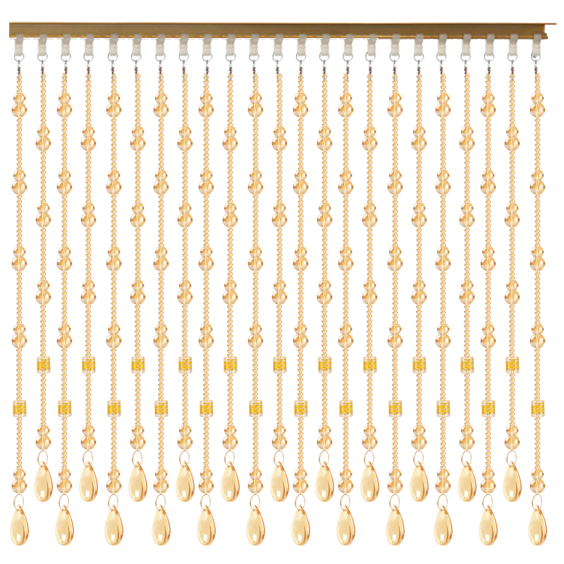 水晶门帘珠帘隔断帘新款家用客厅玄关卫生间屏风挂帘子吊帘免打孔