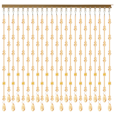 新款家用玄关屏风免打孔水晶门帘