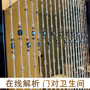 新款 高档珠帘门帘水晶客厅隔断葫芦帘玄关卫生间门对门串珠帘子
