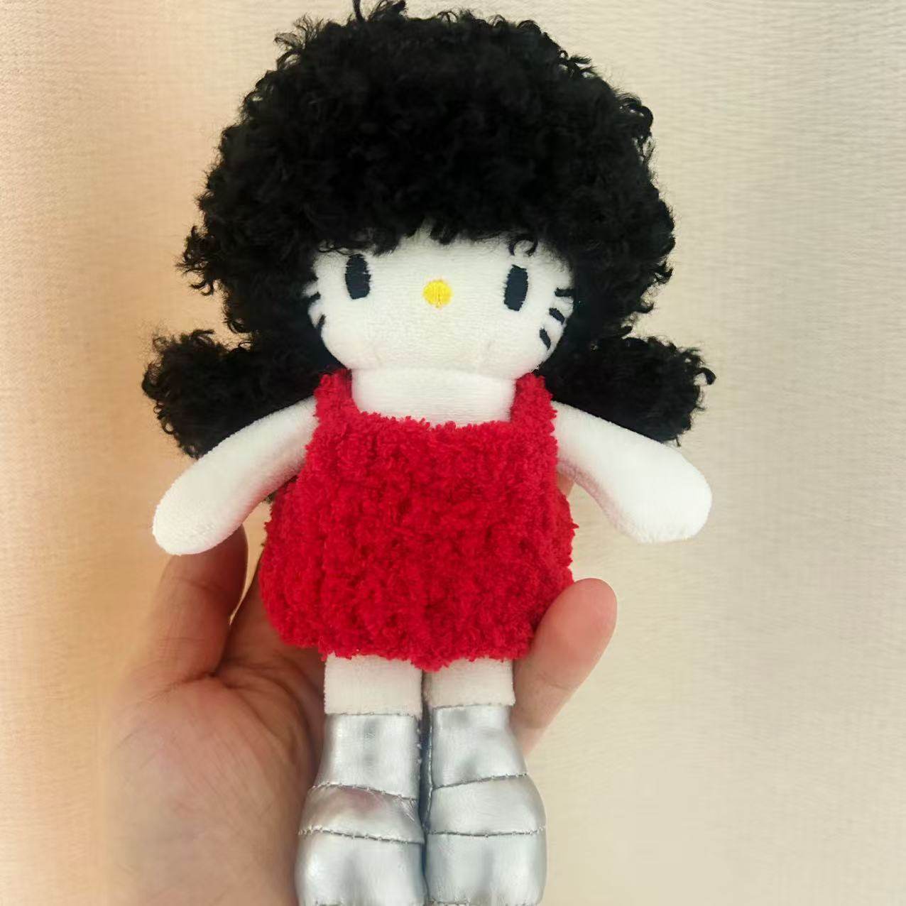 爆款长腿Kitty猫专属假发可拆卸黑色潮娃假发少女心潮娃假发,模玩/动漫/周边/娃圈三坑/桌游,潮玩娃衣,淘宝优惠券,粉丝福利购,淘宝优惠卷