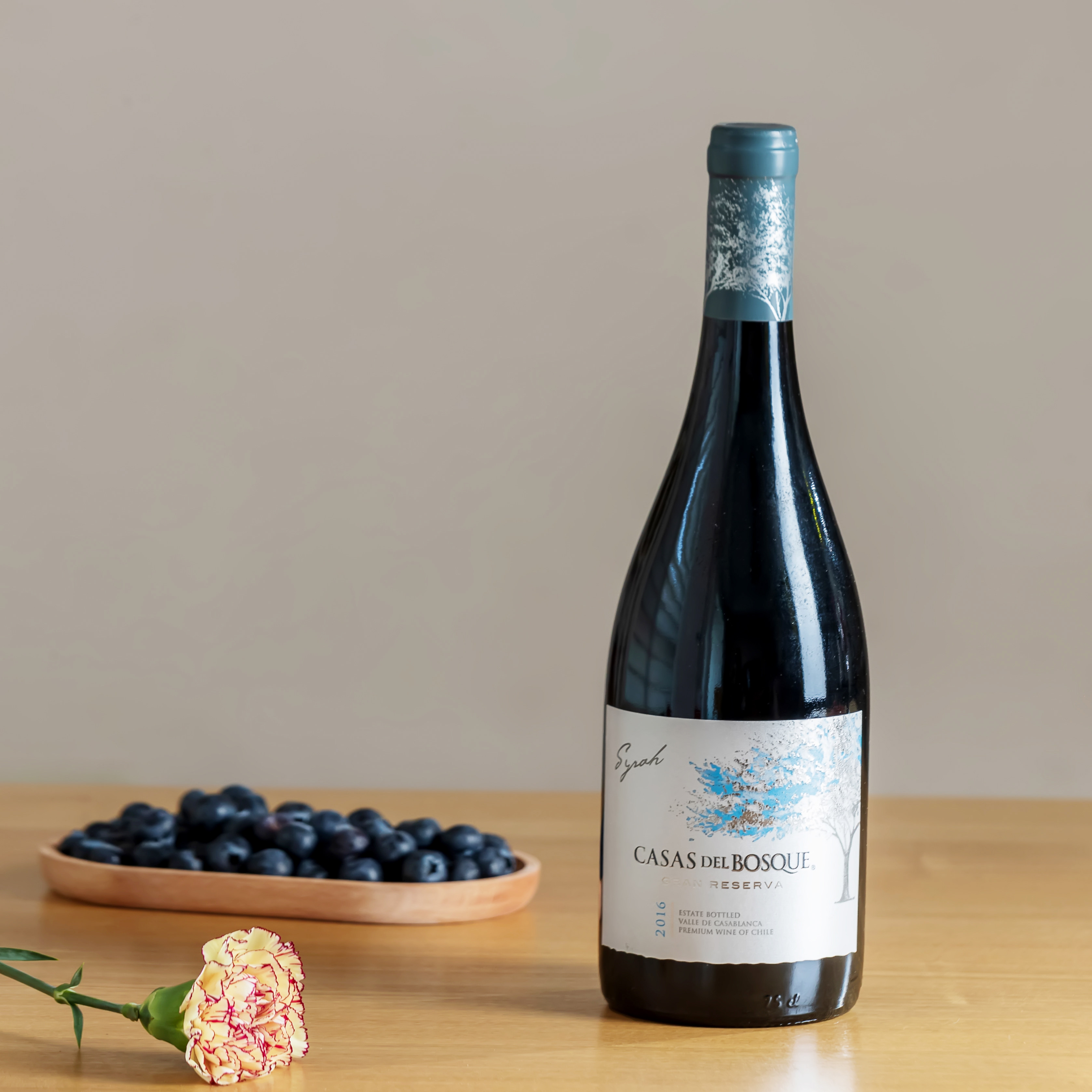 【浓郁醇厚】智利原瓶进口名庄CASAS DEL BOSQUE特藏西拉红葡萄酒
