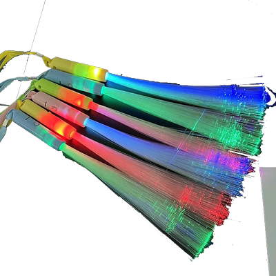 七彩荧闪光棒led光纤棒星光棒发光手捧光仟助威威道具光纤灯棒ktv