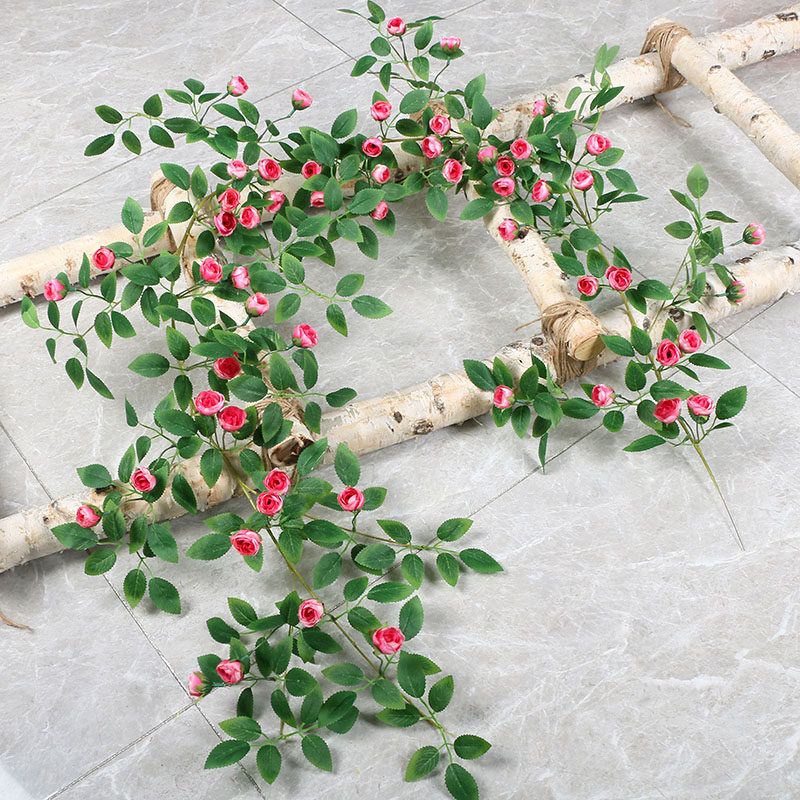 美化花藤空调管子装饰遮丑假花塑料藤条藤蔓遮挡管道花条仿生水管