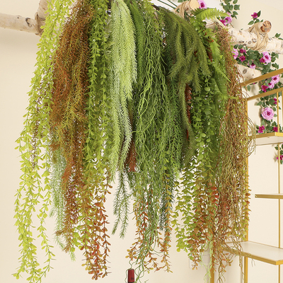 仿真植物塑料花波斯草壁挂绿植藤蔓装饰垂吊造景蕨类假草吊顶吊兰