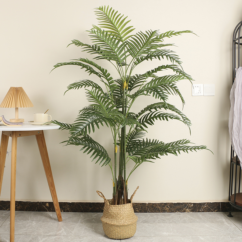 仿真绿植散尾葵凤尾葵琴叶榕室内客厅假花落地大型植物摆件盆栽花