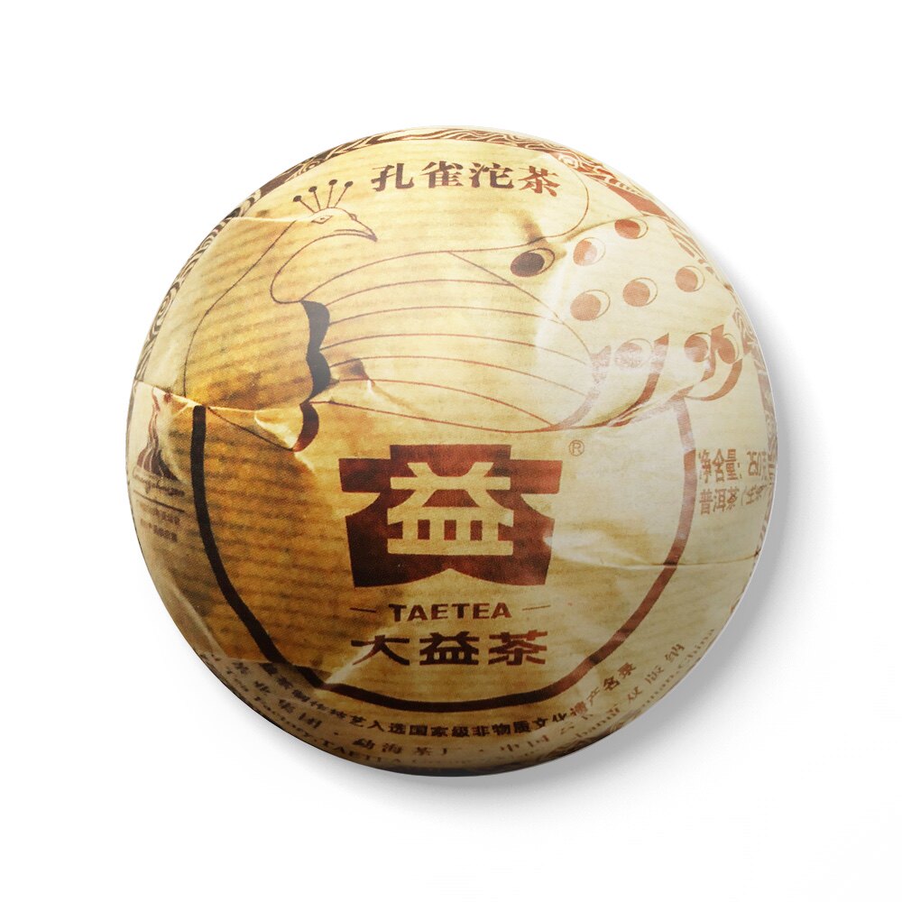 回收大益普洱茶2010年001孔雀沱生茶10年云南勐海茶厂七子饼茶