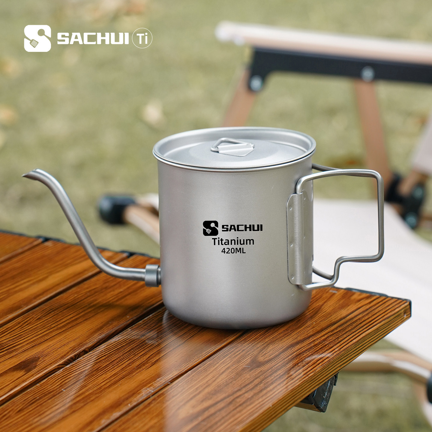 纯钛咖啡手冲壶细口可拆卸烧水壶细嘴壶尖嘴壶户外露营便携马克杯,餐饮具,手冲壶,淘宝优惠券,粉丝福利购,淘宝优惠卷