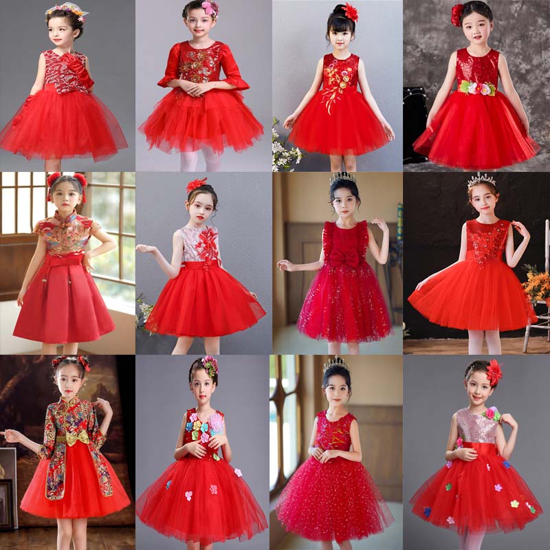 六一儿童演出服喜庆小学生合唱团