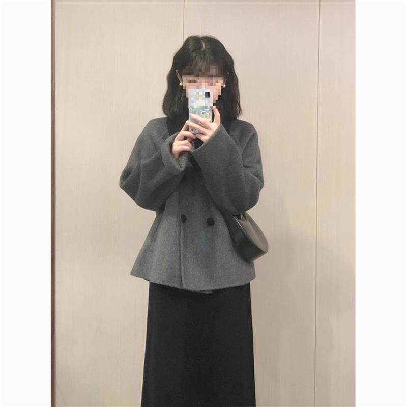 秋冬套装女感小香风外套裙子两件套韩剧穿搭深冬装搭配一整套