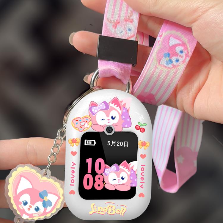 适用华为儿童手表表带卡通钥匙扣挂脖套3Pro保护套4X挂绳4pro挂套