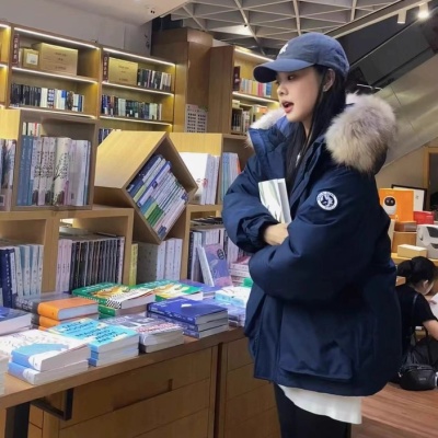 小个子毛领冬装外套派克服女