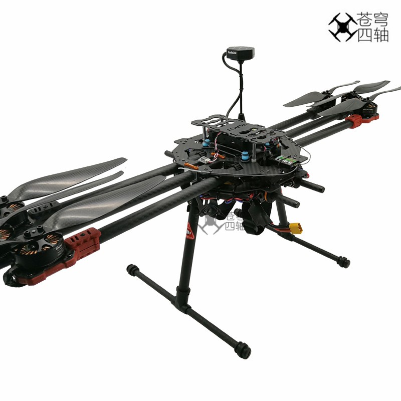 六轴无人机飞行器6轴折叠680碳纤维机架pix飞控航拍diy到手即飞