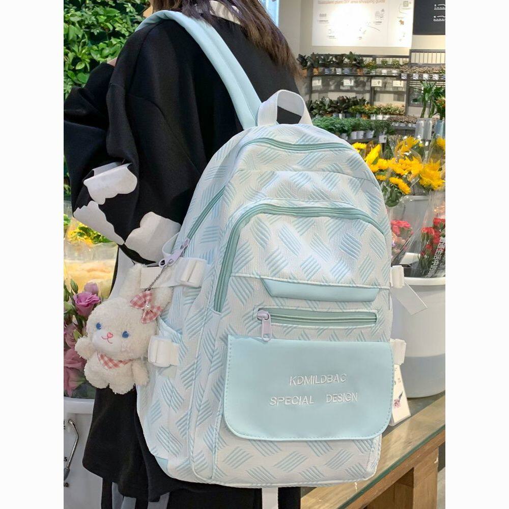 初中生高质量书包初中学生书包女新款潮流双肩包初一初二初三大容